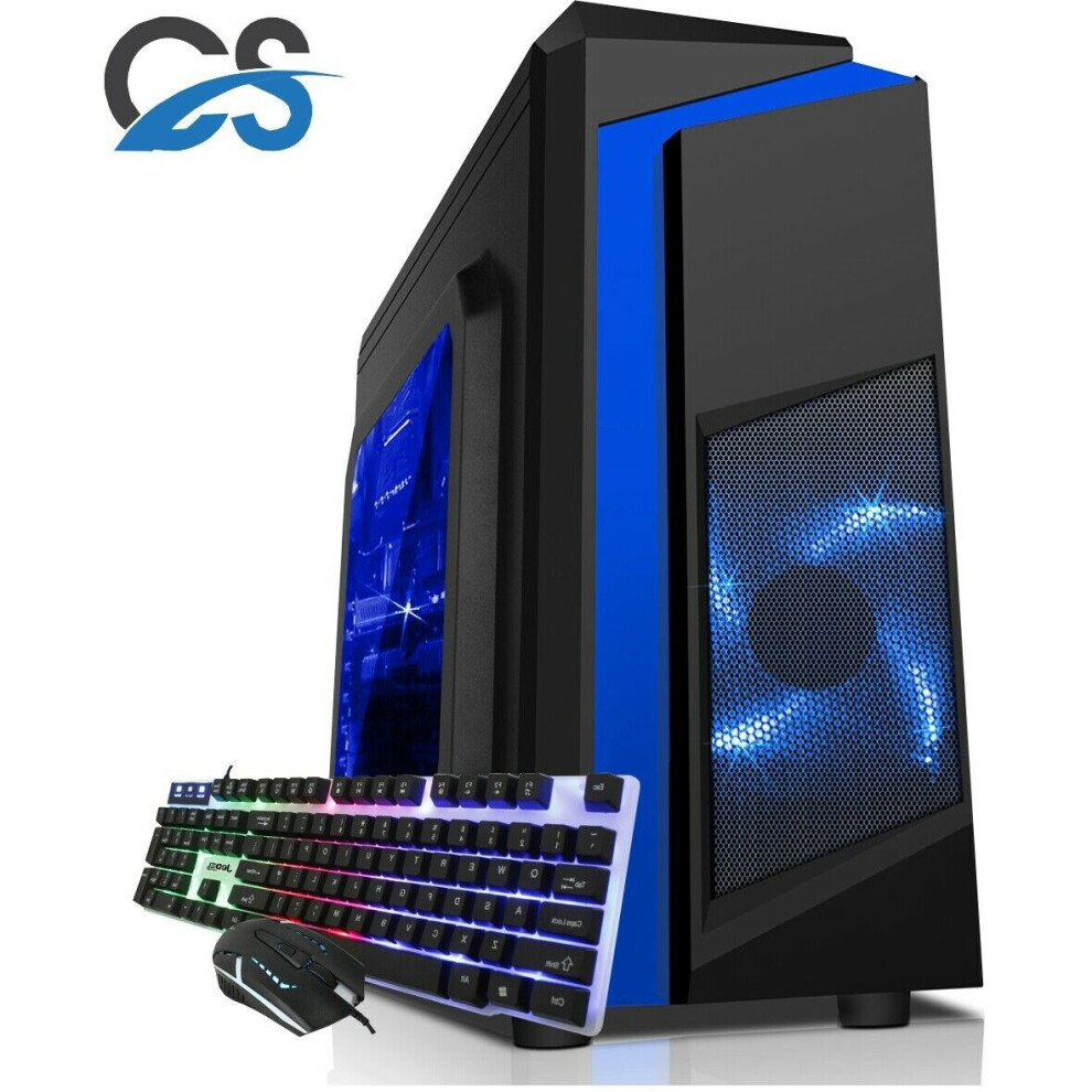 Refurbished CiT PC Quad Core i3 Gaming WIFI & 8GB 500GB HDD Win 10 2GB GT730 With Keyboard 